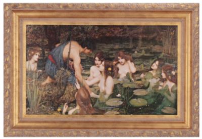 Hylas and the Water Nymphs Classic Art Reproduction - Small