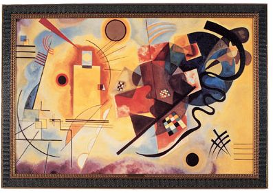 Jaune, Rouge, Bleu Classic Art Reproduction - Small