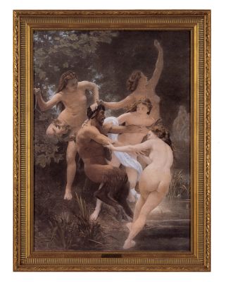 Nymphs and Satyr: Classic Art Reproduction (Medium)