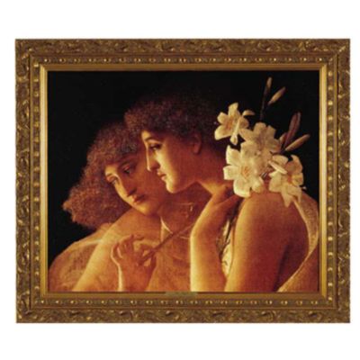 Two Angels: Classic Art Reproduction
