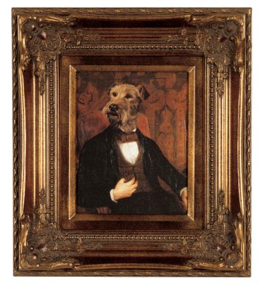 Ancestral Victorian Canine III Dog Portrait Canvas Art Reproduction