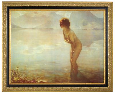 September Morn Classic Art Reproduction - Medium