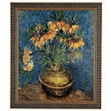 Crown Imperial Fritillaries in a Copper Vase Classic Art Reproduction - Medium