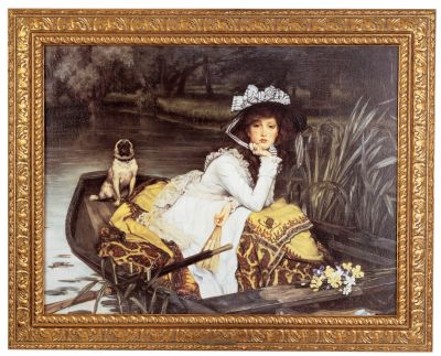 Young Woman Looking in a Boat