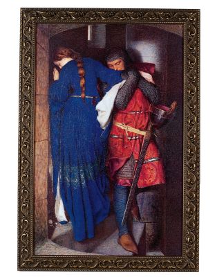 The Meeting on the Turret Stairs Classic Art Reproduction (1864) - Medium