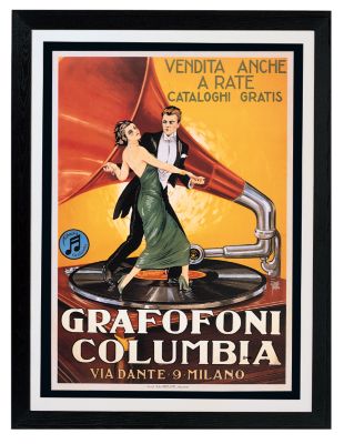 Grafofoni Columbia Poster