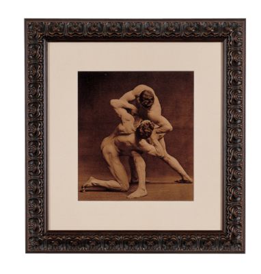 Nude Wrestlers Art Reproduction (1918) - Medium