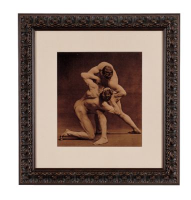 Nude Wrestlers: Classic Art Reproduction (Large)