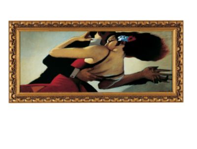 Tango Dancers Canvas Art Reproduction - Large