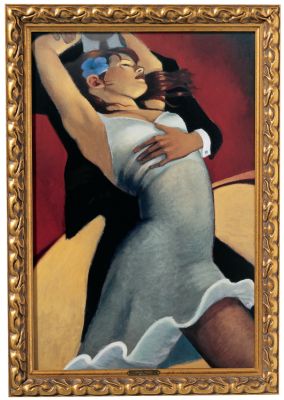 Scarlet Dancer Canvas Art Reproduction - Medium