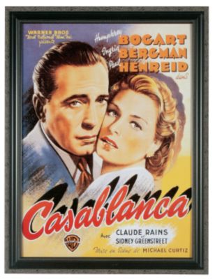Glamour Icon of the Movie Era Art Poster (Casablanca)