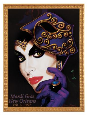 Mardi Gras Canvas Art Reproduction (1997)