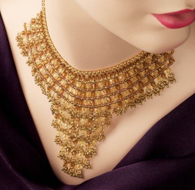 Queen Nefertari Necklace and Earring Ensemble