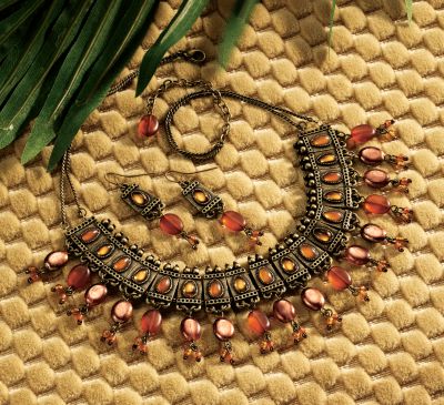 Lady Roslyns Joy Necklace and Earrings Ensemble