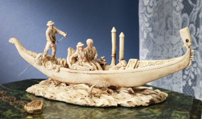 The Romantic Gondola Sculpture