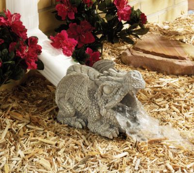 Darian the Dragon Garden Downspout Collection