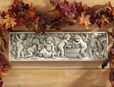 September Wine Harvest Wall Sculpture