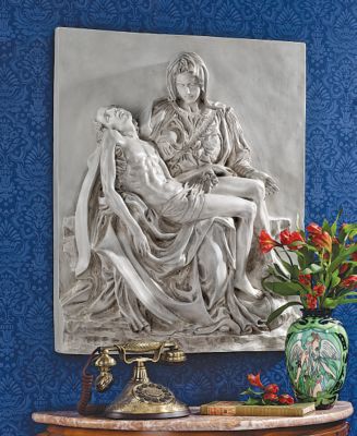 Pieta Sculptural Wall Frieze