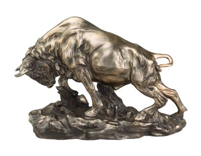 Charge of the Buffalo Sculpture