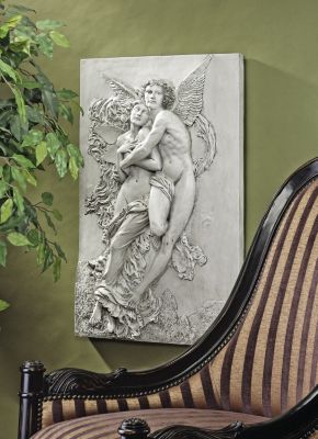 Cupid & Psyche Sculptural Wall Frieze