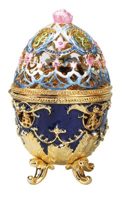 Hummingbird Enameled Egg