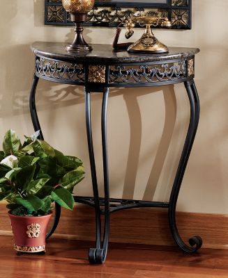 L'age Nouveau Metalwork Console Table