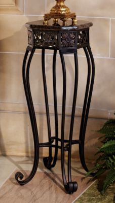 L'age Nouveau Marble-Topped Pedestal