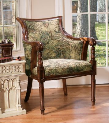 World Map Library Chair