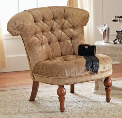 Scroll-Back French Salon Chair