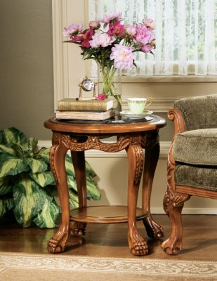 Hampstead Marble Inlay Side Table