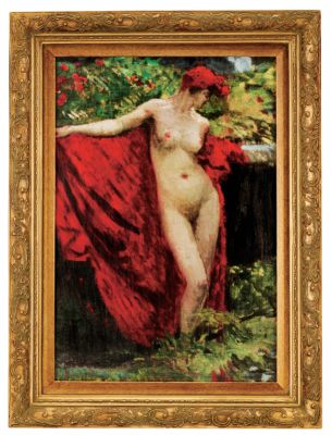Mistress nel Giardino del Medici Canvas Art Reproduction - Large