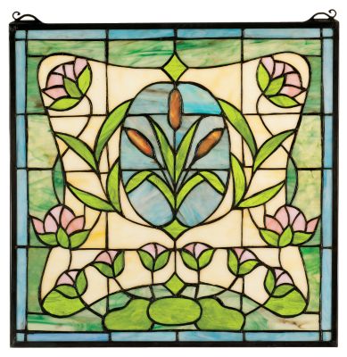 Dance of the Water Lilies Stained Glass Window