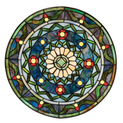 Kaleidoscope Stained Glass Window