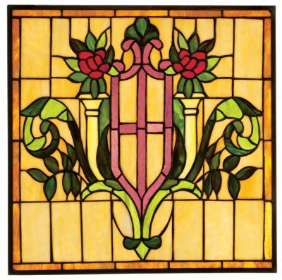 The Crusader&rsquo;s Shield Stained Glass Window