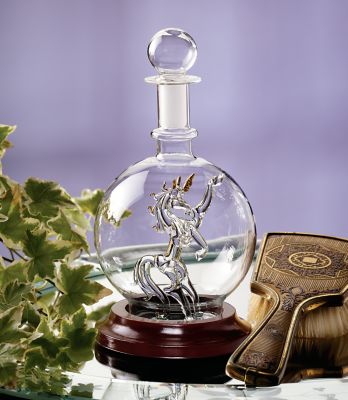 Enchanted Unicorn Glass Flask