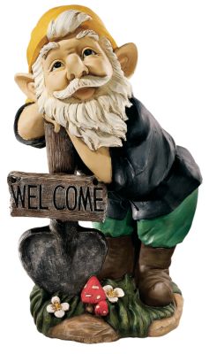 Black Forest Welcoming Gnome Sculpture