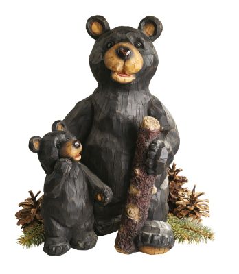 Black Forest Bear Pair Sculpture