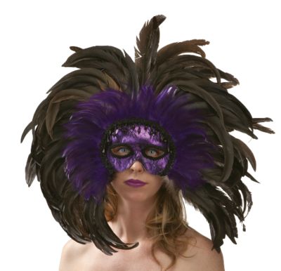 Carnivale di Venezia Feathered Mask Collection: Mardi Gras