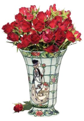 The Rose Princess Fired Fine Porcelain Sculptural Vase