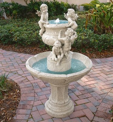 Cherubs at Play Sculptural Fountain