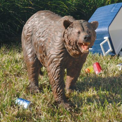 Grand-Scale Brown Bear Garden Sculpture