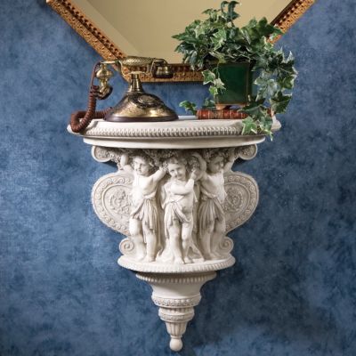 Cherubs of the Wine Harvest Sculptural Wall Console
