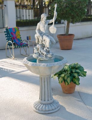 Poseidon: God of the Seas Sculptural Fountain