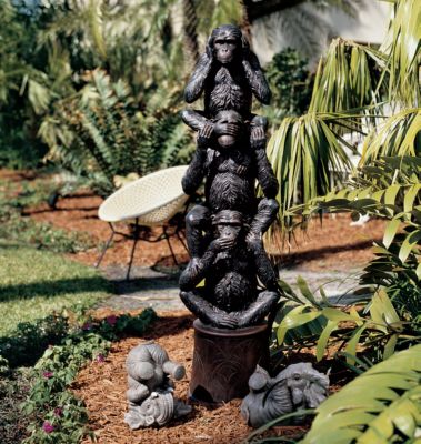 Hear No Evil, See No Evil, Speak No Evil Grand-Scale Sculpture