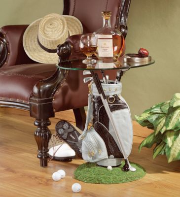 The 19th Hole Golf Bag Accent Table