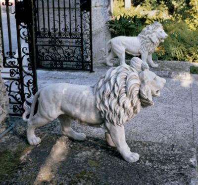 Regal Lion Sentinels of Grisham Manor Statue (Set Includes: Right & Left)