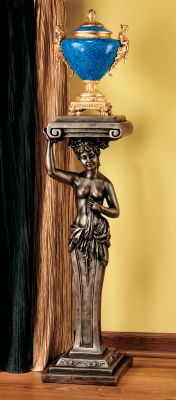 French Provincial Caryatid Pedestal