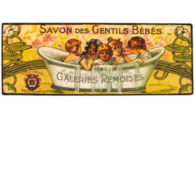 Savon des Bebes Tin Sign Collection