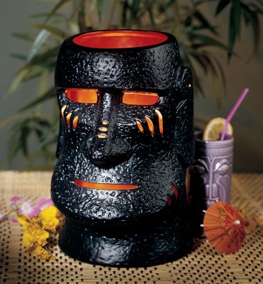 God of the Moai Tiki Sculptural Lamp