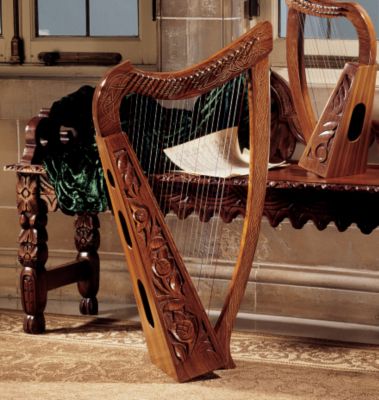 Celtic Rosewood Heather Harp